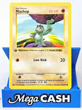 Machop 52/102 First 1st Edition Shadowless Base Set 1999 NM